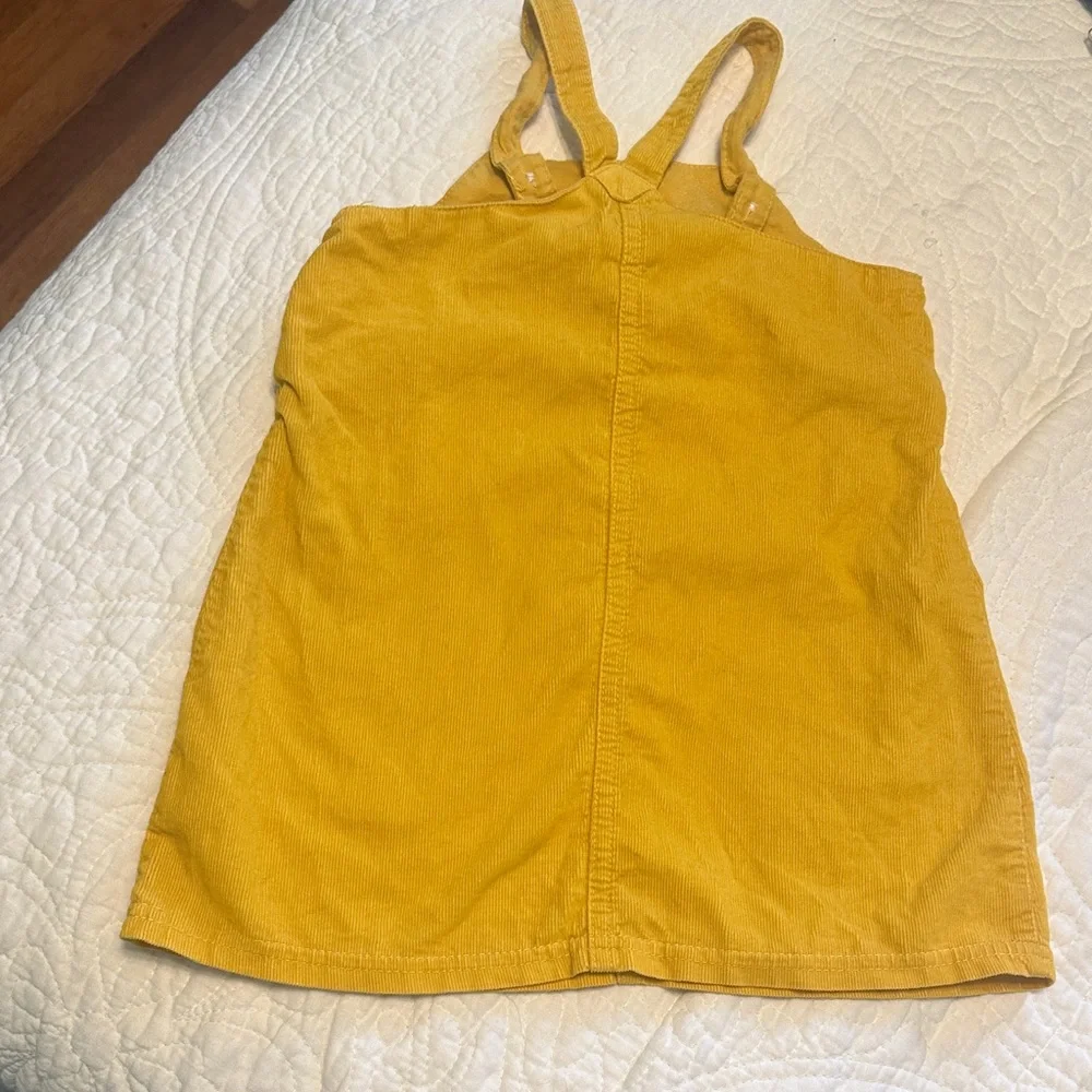 Carter's Mustard Corduroy Dress‎ with Cat Pockets girls size 24 months